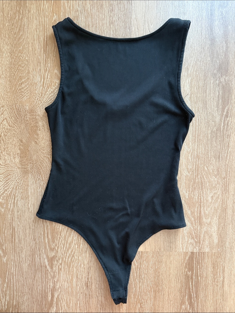Nicholas Black Ribbed womens One-Piece Bodysuit. Size: M